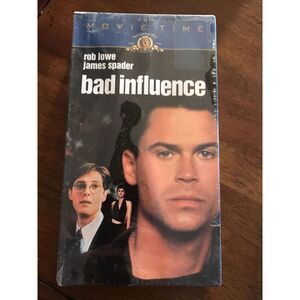 SEALED‎ BAD INFLUENCE VHS - NEW -ROB LOWE, JAMES SPADER